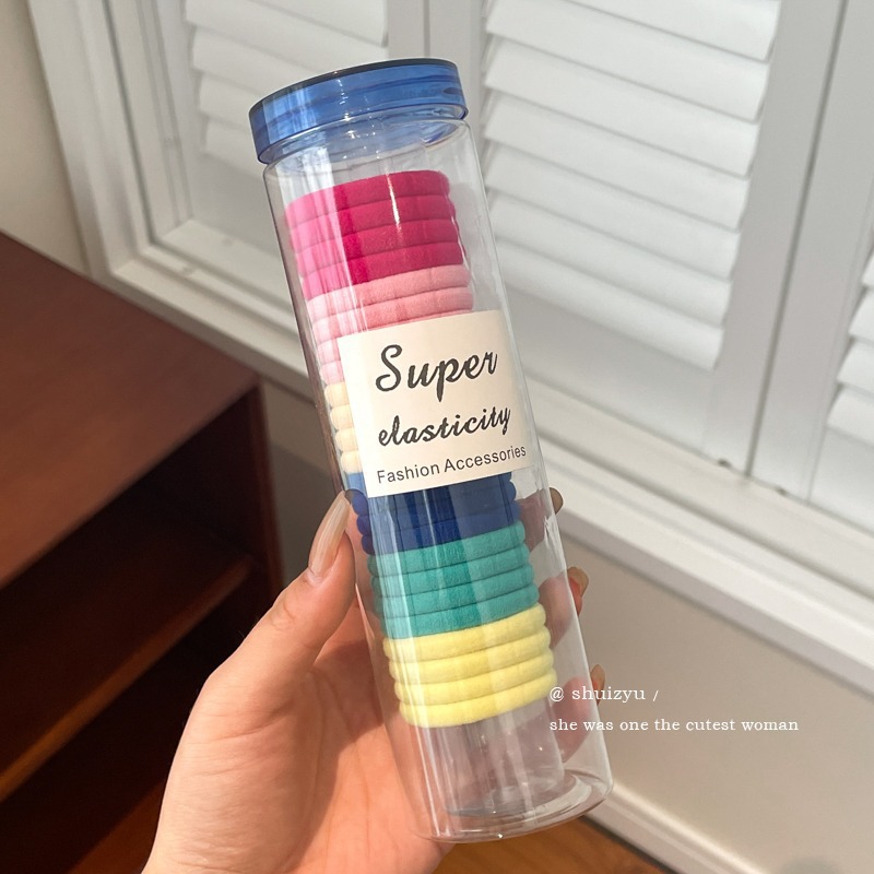 Primavera de alta elasticidad para el cabello mujeres corda de cabello duradera corda de cabello coreana banda de goma de cabello de alto nivel