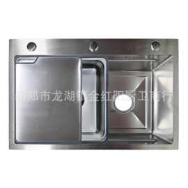 国标304不锈钢网红菜板厨房不锈钢水槽手工小米粒加厚3.0/5.0mm