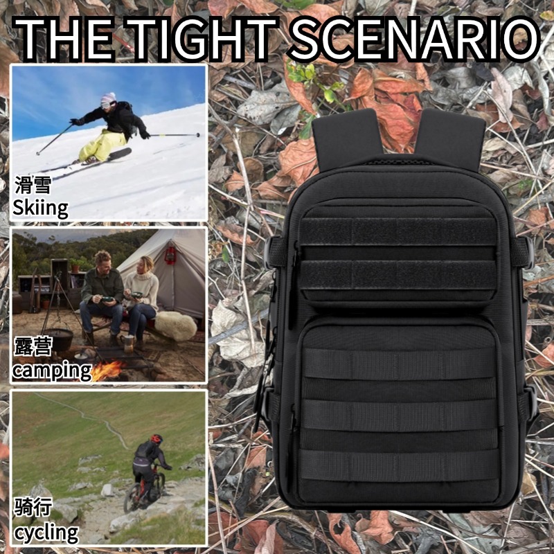 Amazon Mochila deportiva de fitness al aire libre para hombres 15L Mochila deportiva de poliéster Mochila táctica de carga personalizada