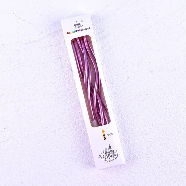 Fuchsia candle