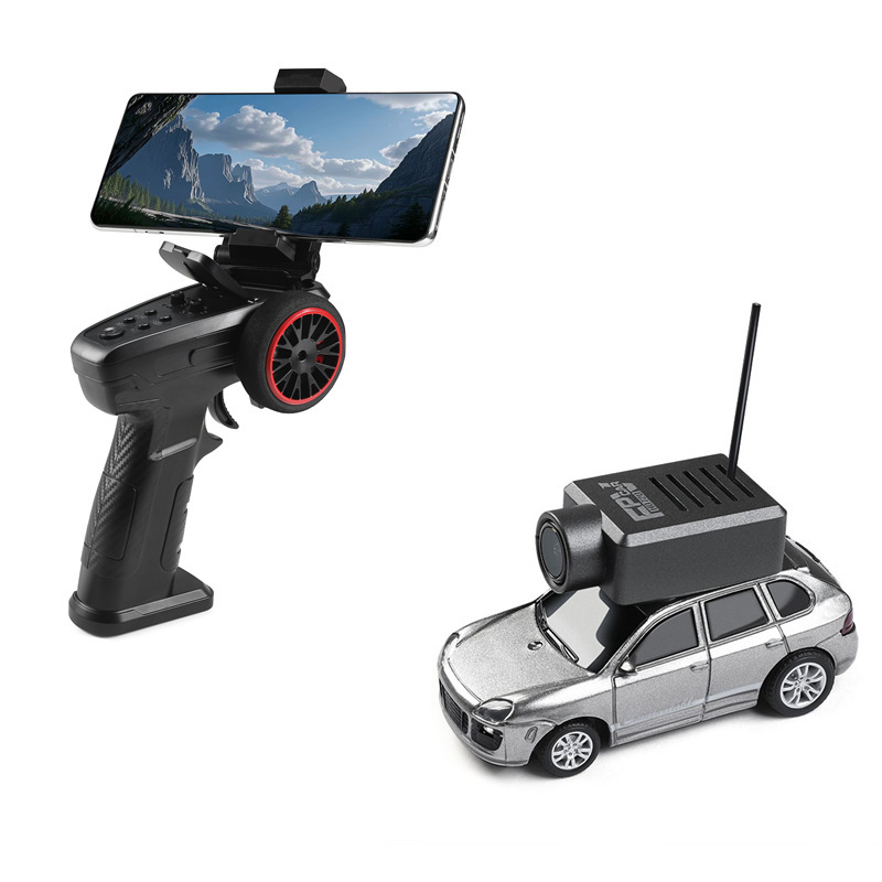 Cross-Border Weili 6401-C Porsche 1:64 Remote Control Camera Photo Mini Car Rc Self-Stabilizing Rear Drive Kidsren's Toy