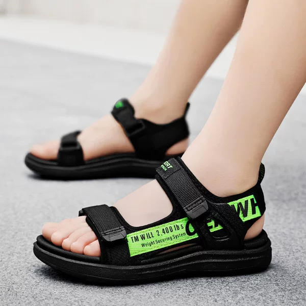 1901 Korean Style Soft-Soled Fashionable Sports Beach Shoes for Kids and Children, Kids' Sandals, 2026 New Summer Model for Boys