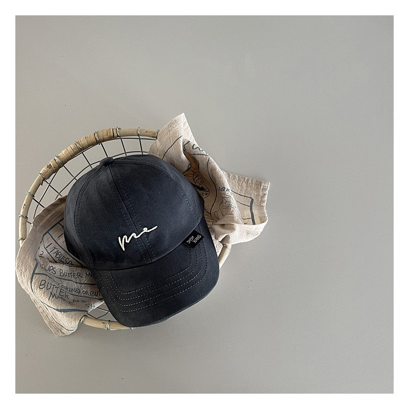 Sombrero para bebés primavera y otoño sombrero de sombra de pato estilo coreano bordado simple onda personalidad infantil vestido casual sombrero de béisbol