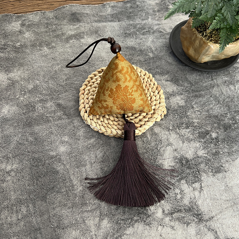 Boat Boat Festival Zongzi saco de tela hecha a mano DIY material paquete de hoja de moxiyi colgante antiguo colgante de automóvil creativo