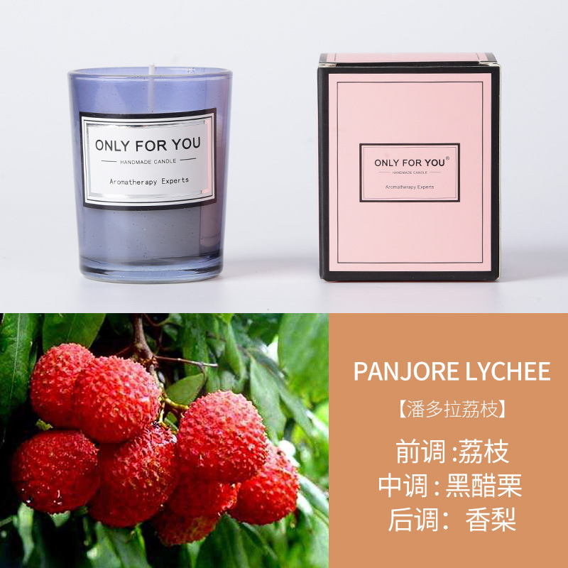 Portavelas de cristal, vela aromática romántica, regalo creativo, vela aromática en vaso, regalo, cera de soja, transfronterizo