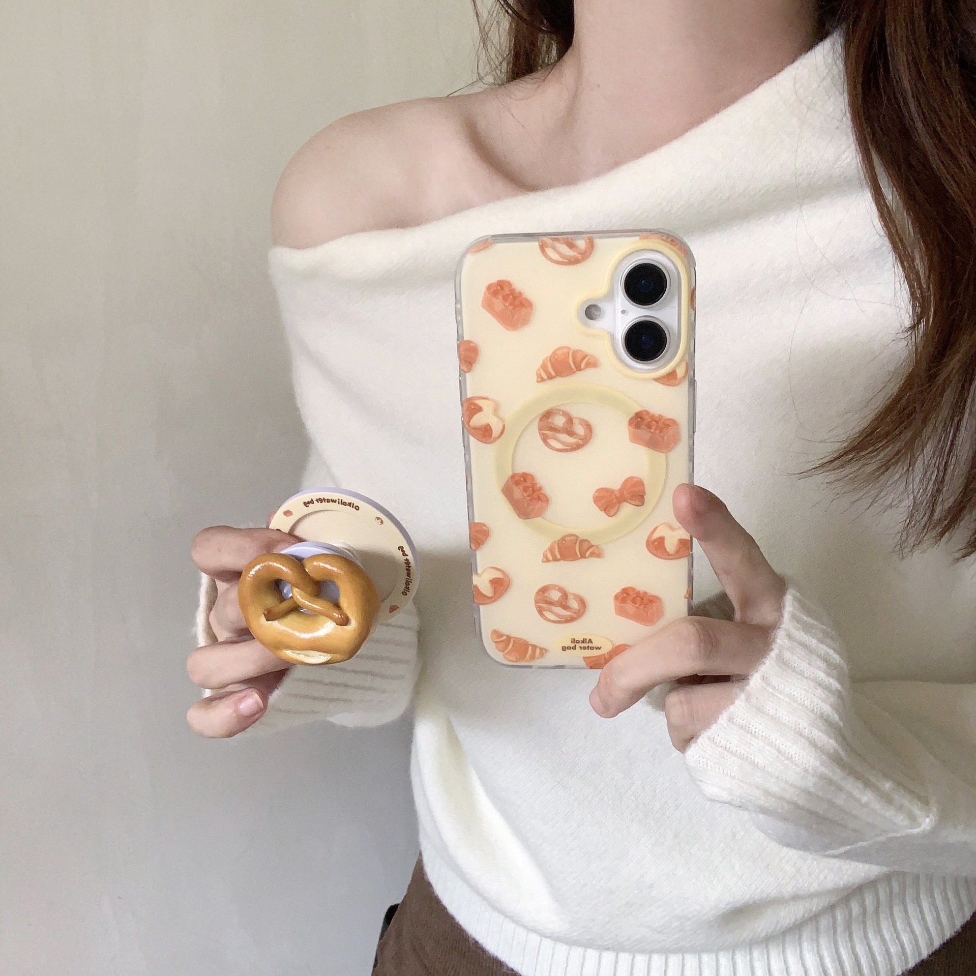 Colección de pan creativo personalizado para Apple iPhone15/16 funda para teléfono móvil 15Pro pareja 16ProMax nuevo