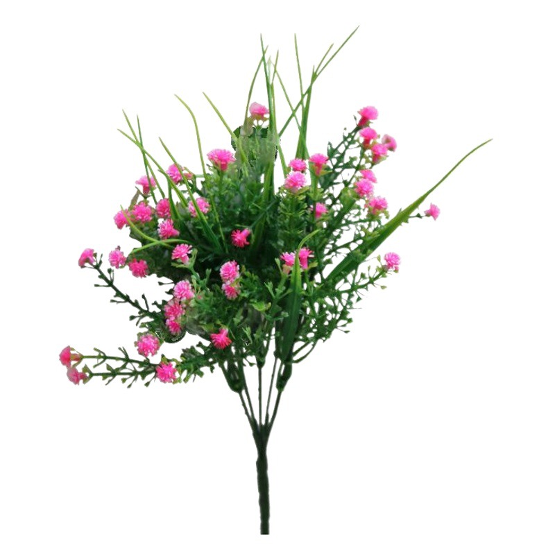 Flor artificial de plástico artificial flor estrellada de goma pequeña Rosa ramo artificial Flor al aire libre decoración pequeña flor accesorios de tiro