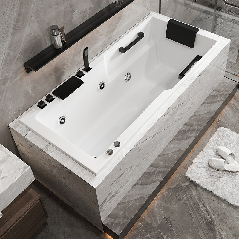 Embedded Bathtub Inlaid with Acrylic Bathtub Constant Temperature Heating Insulated Bathtub Home Hotel B&B Project Embedded Bathtub Inlaid with Acrylic Bathtub Constant Temperature Heating Insulated Bathtub Home Hotel B&B Project