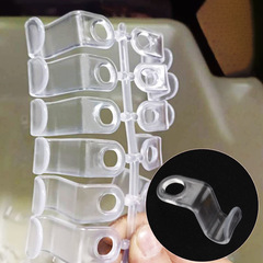 Transparent clothes hanger connection hook can be stacked with multi-functional clothes hooks home wardrobe storage space clothes hanger