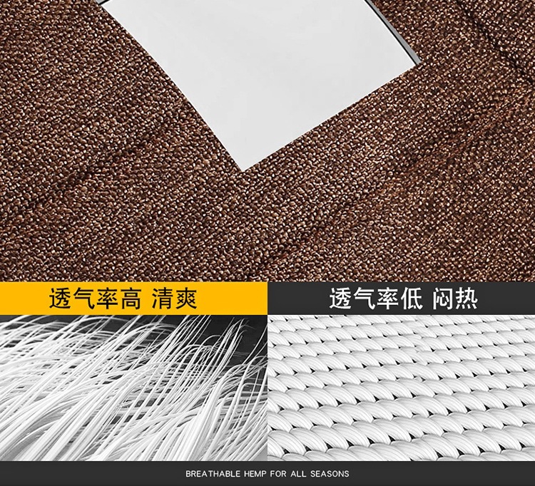 New Linen Large Lumbar Support Cushion, Breathable Fabric for All Seasons, Slim Waist Design, Five-Seater Car Seat Cover, Non-Slip Linen Seat Cushion
