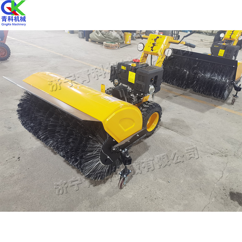青科牌 手推小型除雪机 市政道路清雪机 人行道前6后2档位扫雪机