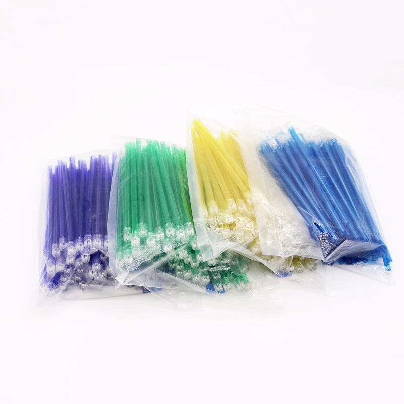 Comercio exterior dental pipeta de color desechable pipeta de aspiración de saliva de cabeza dura pipeta débil tiempo de ajuste de larga 100 piezas / paquete
