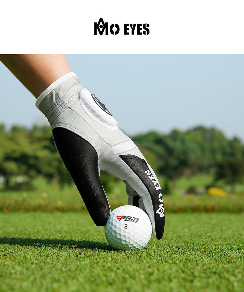 Găng tay golf da cừu thật MO EYES chống trượt Velcro thoáng khí — Cỡ 20 chi tiết 8