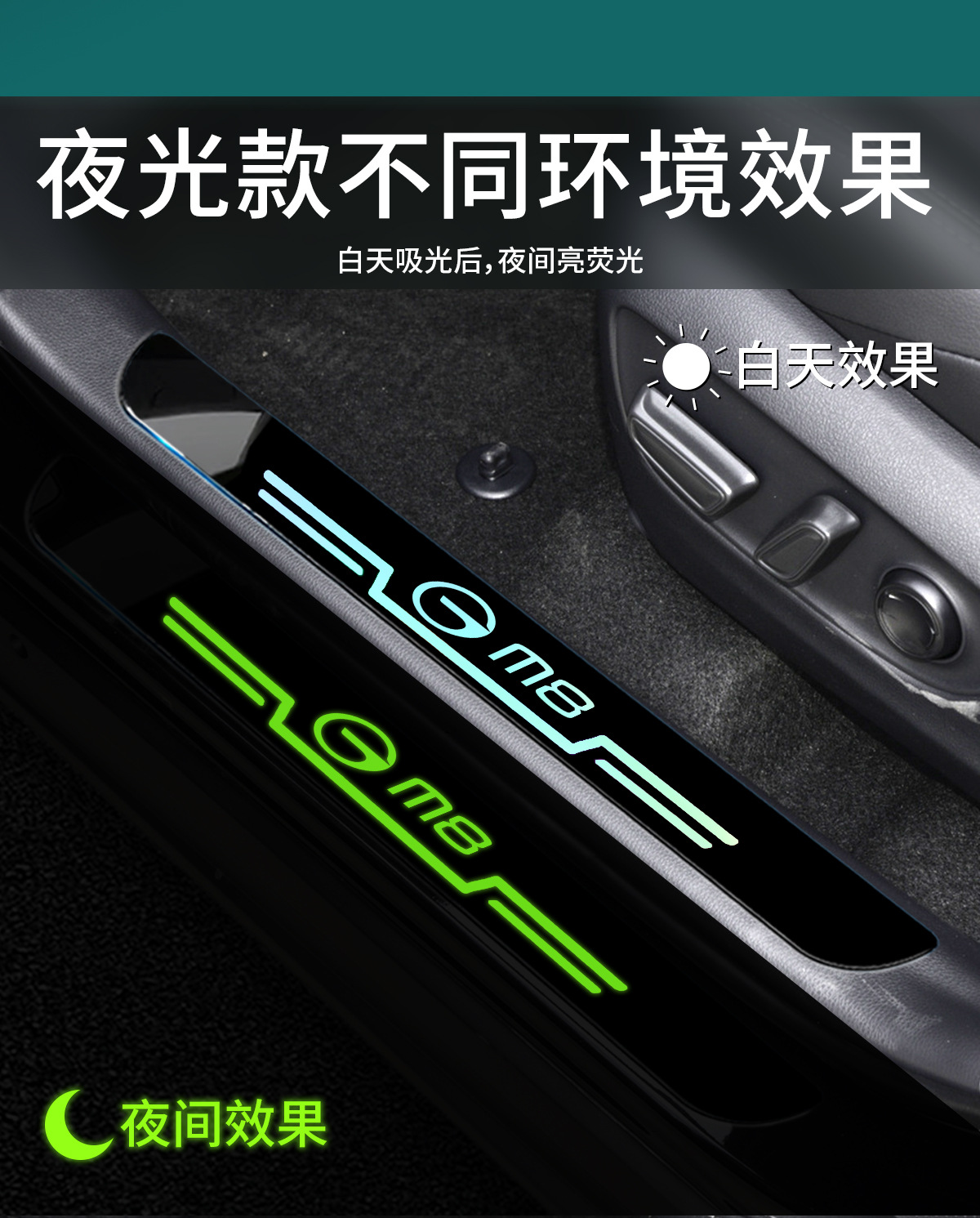 GAC Trumpchi M8 Master GS8 Master E8 E9 ES9 Car Special Anti-stepping Sticker Welcome Foot Pedal Threshold Bar