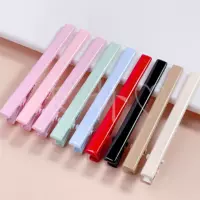 Новый глянцевый зажим 6 см тонкий длинный зажим DIY ручной работы нижний зажим шпилька женский боковой зажим верхний зажим сломанные волосы зажим для челки
