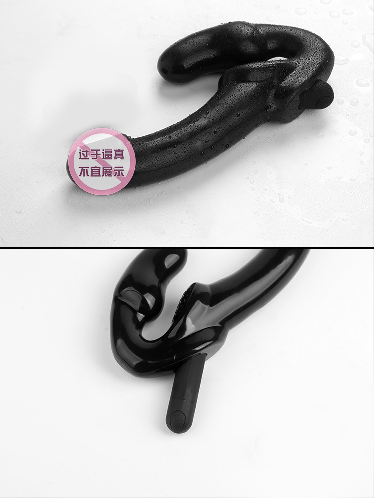 Remote Control Double-Headed Wearable Vibrating Dildo, TPE, Adult Couples Toy — detail image 10