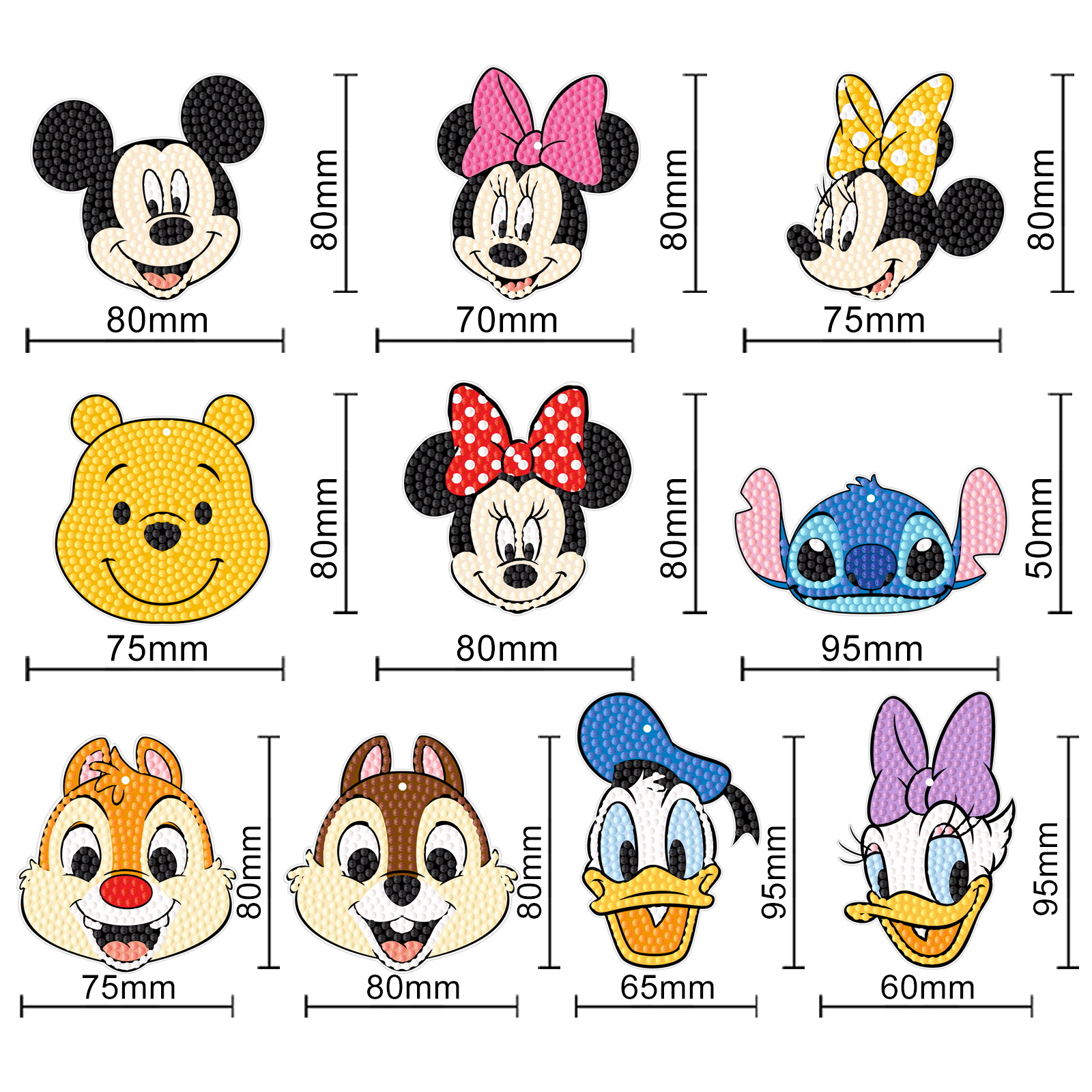 Pintura de diamantes alrededor de Halloween PET material acrílico perforación bordado colgante de Navidad hecha a mano colgante de decoración de sala de estar