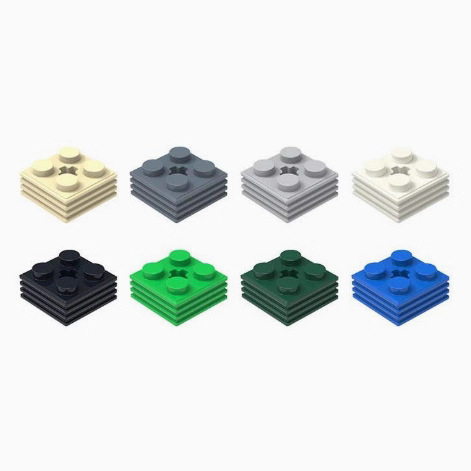 [Minimum Order of 50 Grams] Cross-Border Moc71752 Small Particle Building Blocks Compatible with Lego Cross Hole 2X2X0.66 Groove