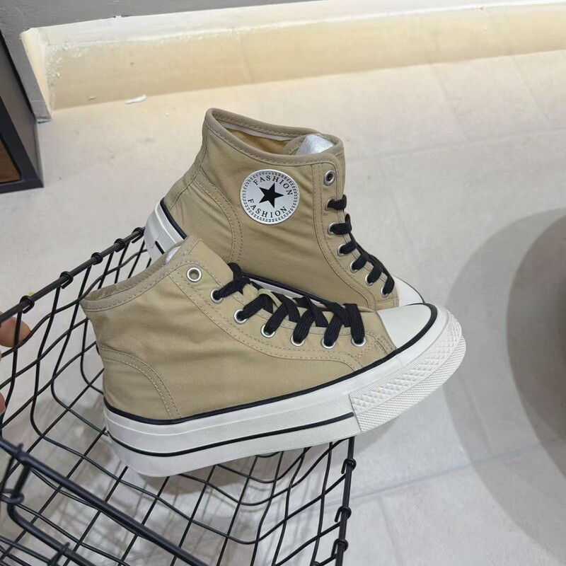 2026 Spring New Thick-Soled Canvas Shoes for Women, Versatile Casual Sneakers, Retro Trendy Board Shoes, Popular Women's Shoes 2026 Spring New Thick-Soled Canvas Shoes for Women, Versatile Casual Sneakers, Retro Trendy Board Shoes, Popular Women's Shoes