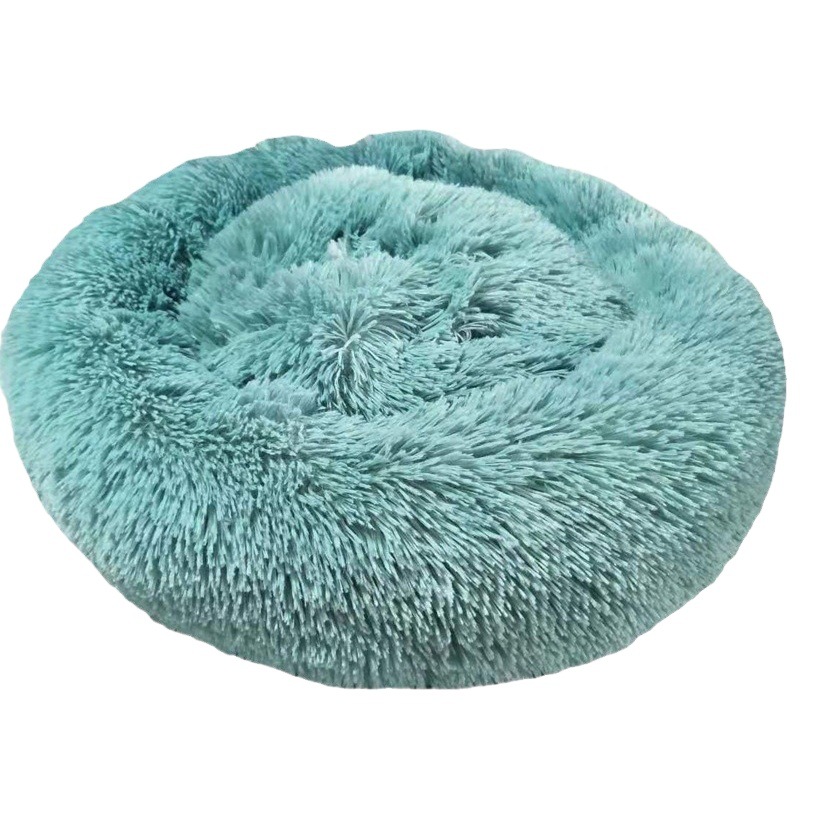 Caseta redonda para perros, nido para gatos, nido de peluche para mascotas para un sueño profundo, cama para perros extraíble y lavable, suministros para mascotas transfronterizos