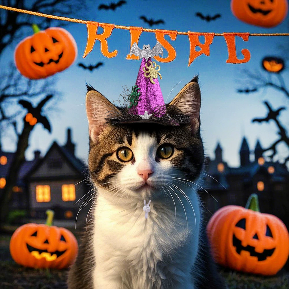 Новые прямые поставки кросс-бордерных декоративных костюмов для кошек и собак на Хэллоуин, забавные костюмы для вечеринок, регулируемые.