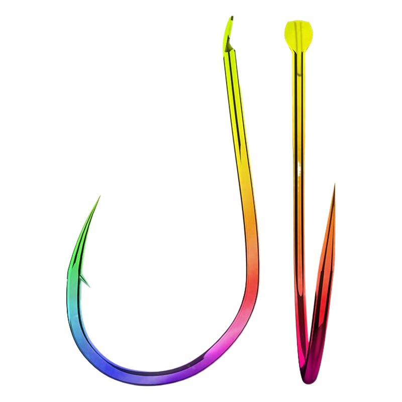 Jiang Chuai colorful thousand and fish hook crooked mouth barbed hook genuine Japan imported raft fishing sea fishing rock fishing Black Sea Bream hook