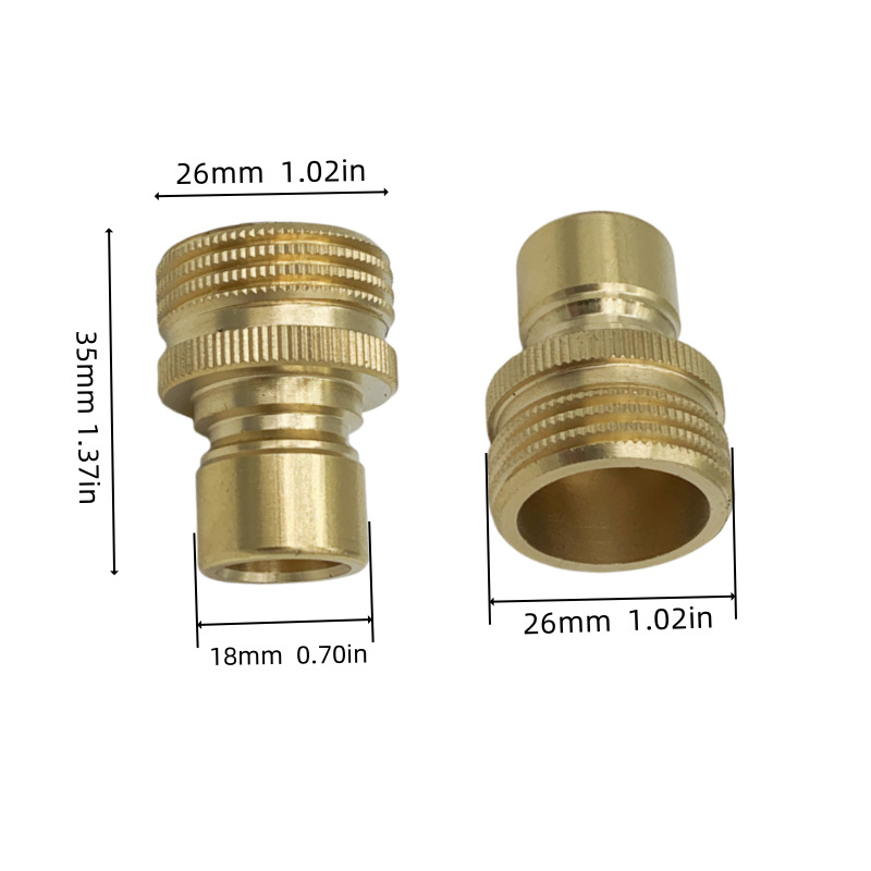 High-Pressure Washer Accessories 3/8 Quick Connector Kit M22 Connection Water Gun Hose Adapter Cross-Border Hot-Selling Car Wash Machine