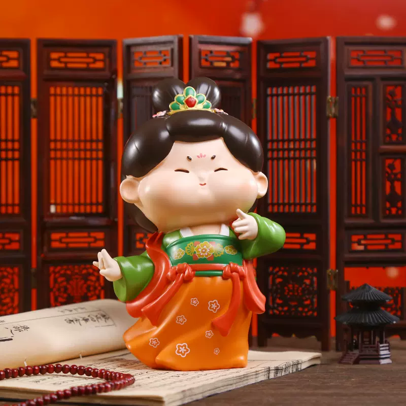 唐小糖中式古典风桌面客厅家居装饰品大号摆件树脂工艺品生日礼物