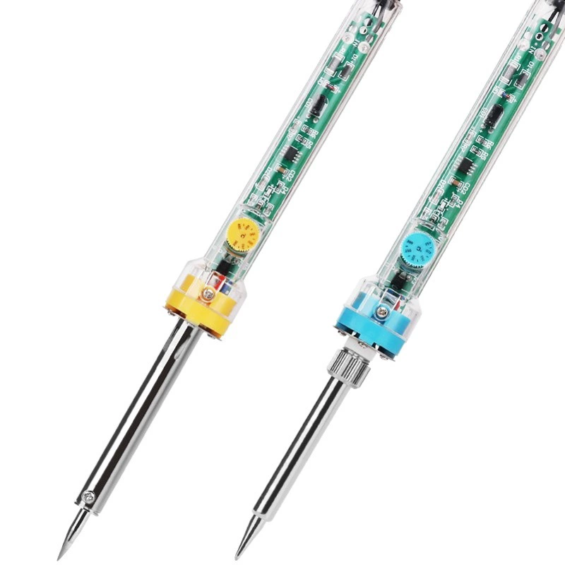 Гуандун производственный завод 907 Электрический паяльник с регулируемой температурой внутренний нагрев 60 Вт паяльник с постоянной температурой сварочный костюм Железный Феррохром