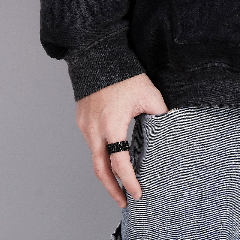 11g Weight Rings Classification 12, 13, 8 Ring Size 1 Piece Quantity Daily Occasion 304 Stainless Steel Material Geometric Pattern Men's Gender Casual, Simple Style Style Casual Simple Style Geometric 304 Stainless Steel Men's Rings 4