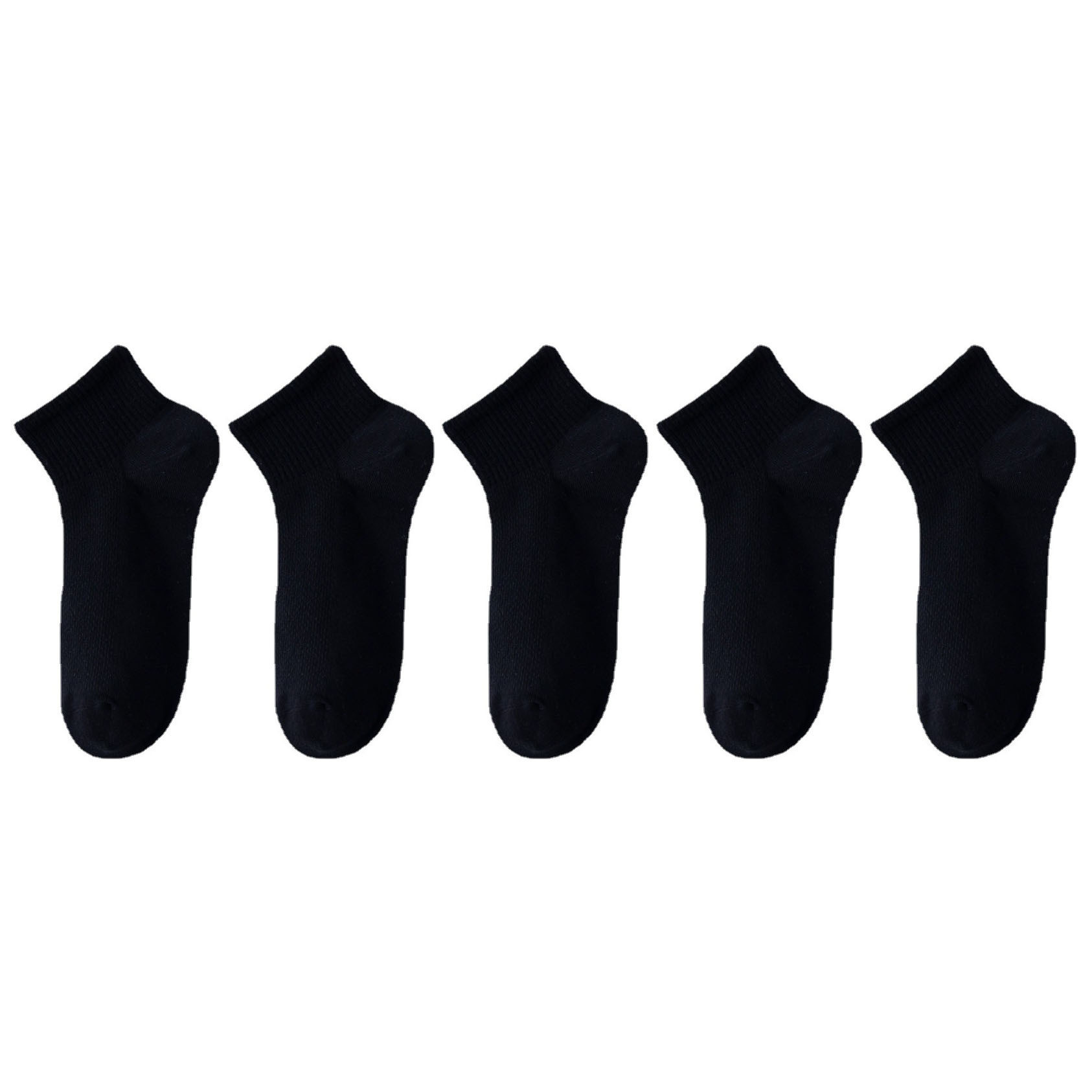 Calcetines de todo fósforo, absorbentes de sudor, transpirables, calcetines de algodón simples para hombres, calcetines deportivos para hombres, calcetines de red en blanco y negro de color sólido deportivo