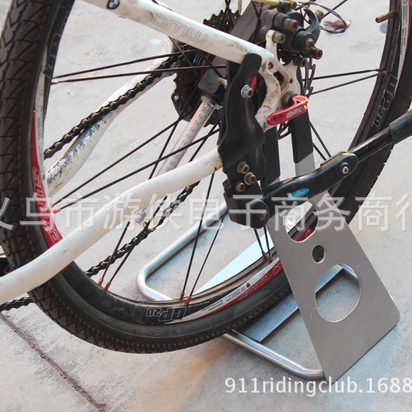 Soporte de estacionamiento de cubo de bicicleta de montaña soporte de pie soporte de exhibición en forma de U plug-in Marco de reparación