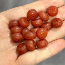 包浆老玛瑙算盘珠DIY文玩佛珠饰品配饰手机链手链吊坠包挂项链原