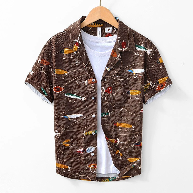 2087 Weiyi Fengsheng пляжная рубашка с принтом на пляже