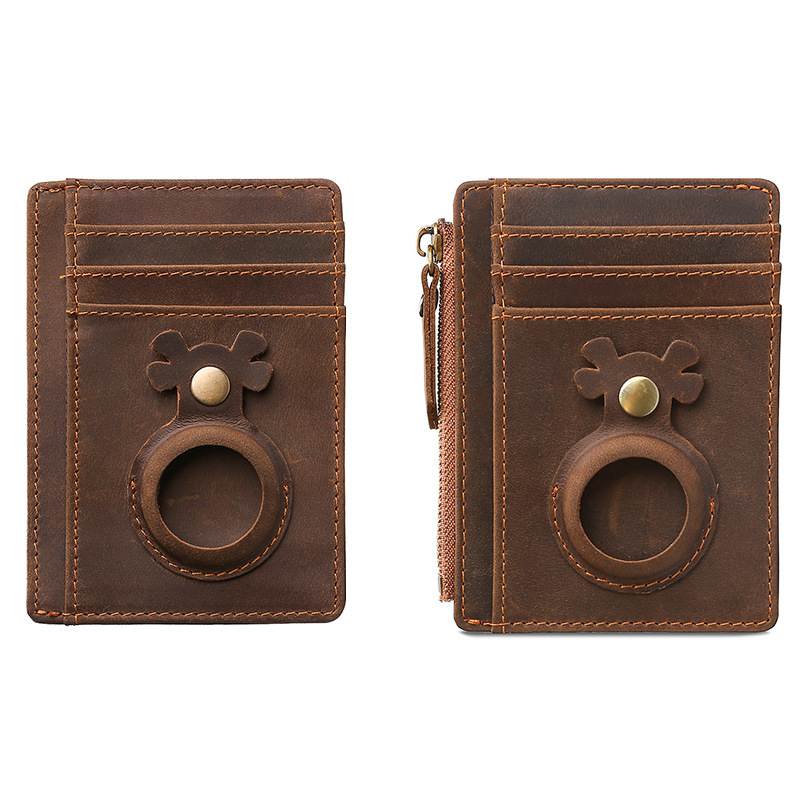 Amazon Apple Tracking Locator Leather Card Holder European and American Anti-theft RFID Protection Card Holder Card Holder Cowhide Wallet Amazon Apple Tracking Locator Leather Card Holder European and American Anti-theft RFID Protection Card Holder Card Holder Cowhide Wallet