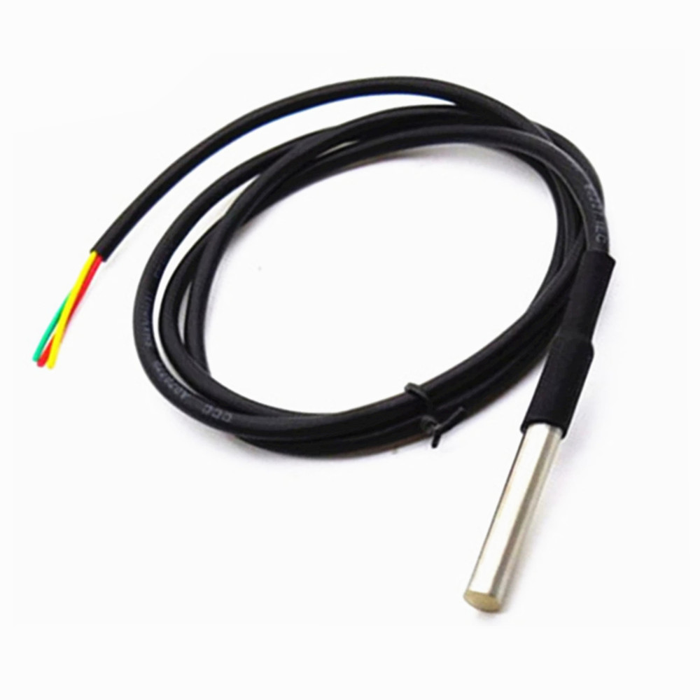 DS18B20 温度探头 数字温度传感器 测温线 探头水温探测 不锈钢