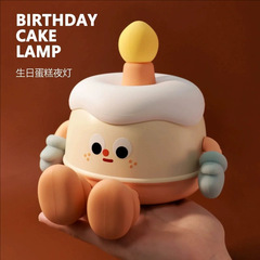 誕生日ケーキ型ナイトライト 高級感 ギフト パッティングライト 雰囲気ライト 誕生日プレゼント 子供用漫画風ベッドサイドランプ