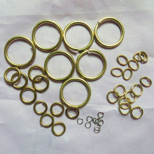 現貨diy飾品配件0.4到0.8銅開口圈 線割平口環吊墜耳環連接小圓C
