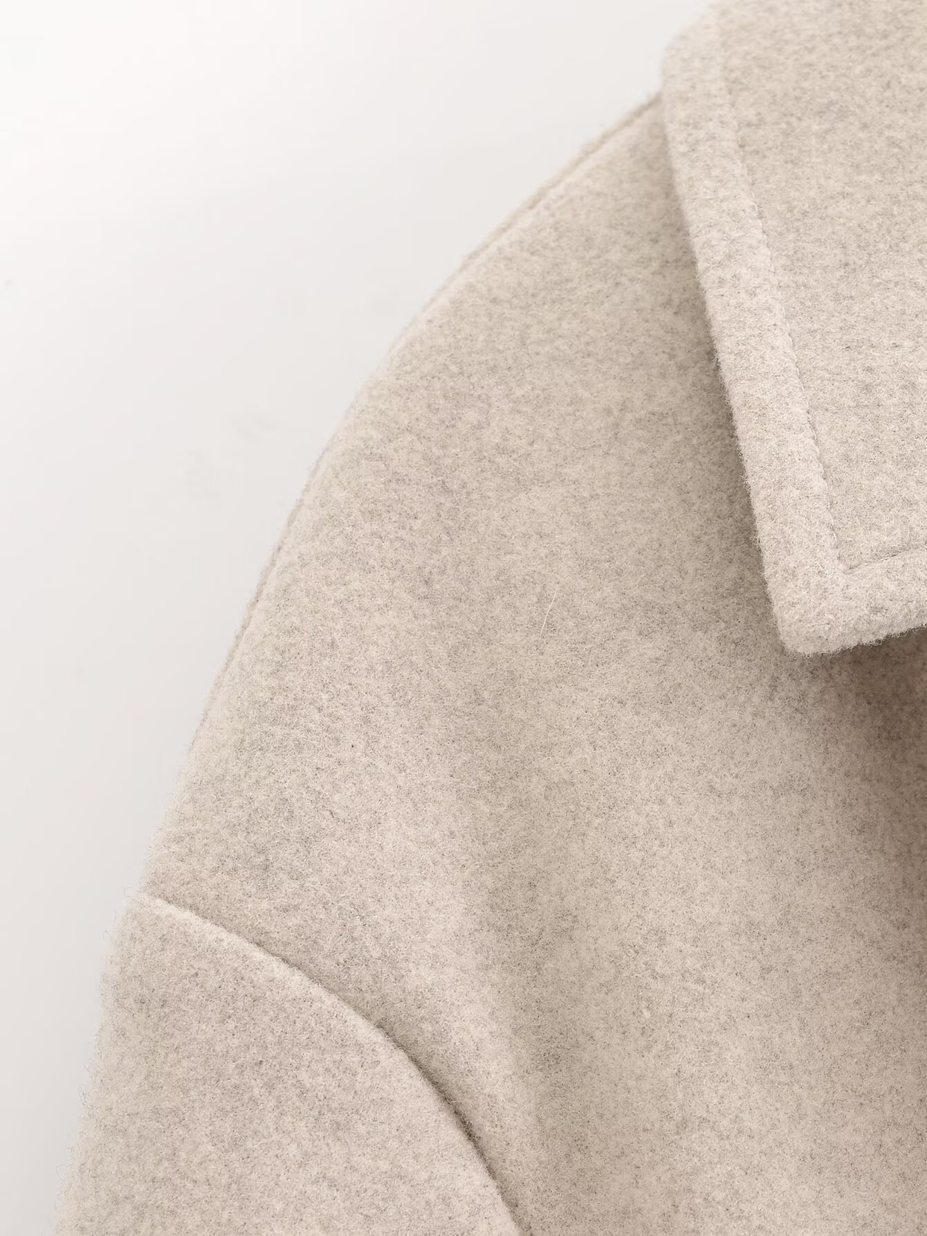 Vêtements pour femmes automne et hiver nouvelle mode de rue manteau coupe-vent en laine veste_voghion.com