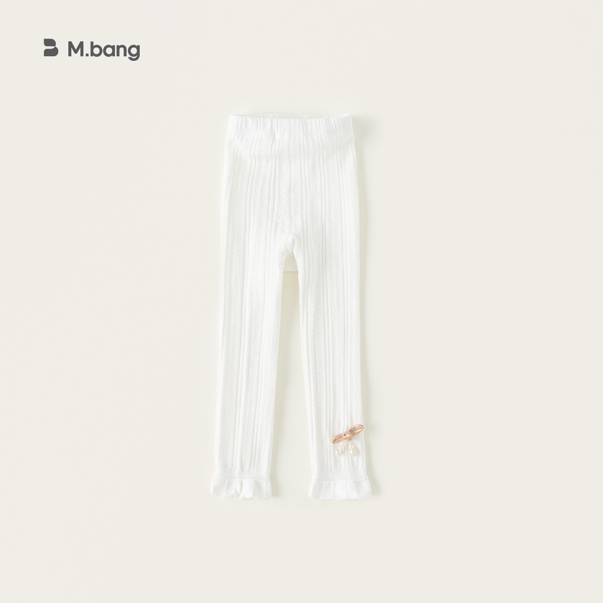 Youbao ropa para niños bebé primavera nuevo estilo pantimedias de color sólido niñas pantalones de nudo chino de perlas leggings de todo fósforo