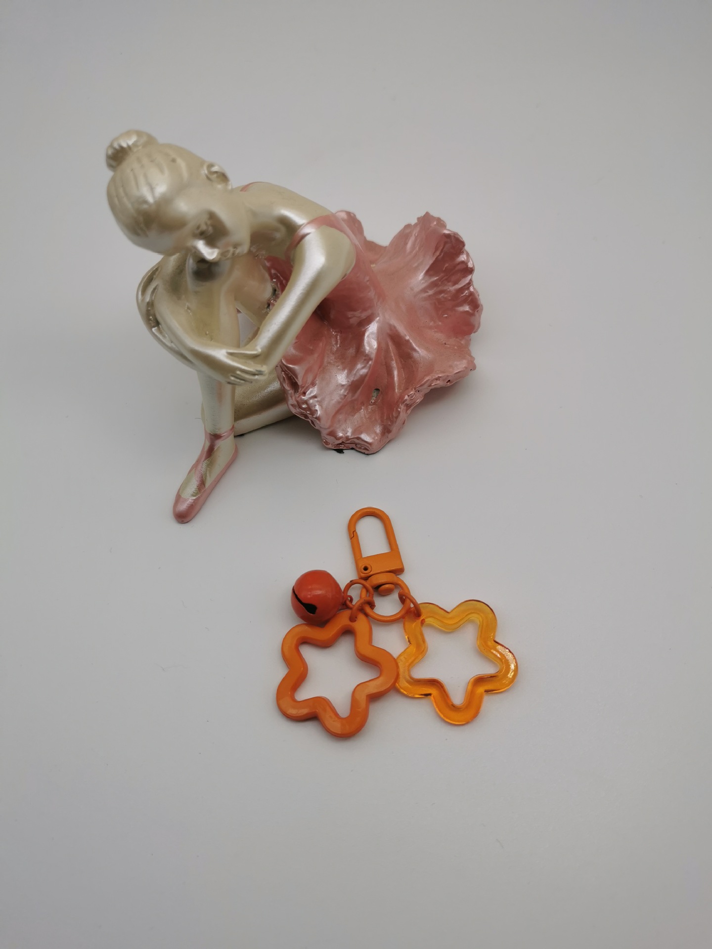 Acrílico hueco estrella de cinco puntas ins colgante verano diversión de los niños colgante llavero accesorios auricular inalámbrico caso de la joyería