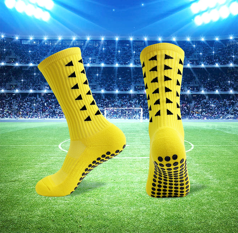 Breathable Anti-Slip Football Socks With Grip Dots – Moisture-Wicking, Durable & Cushioned For Running, Sports & Active Lifestyles_voghion.com