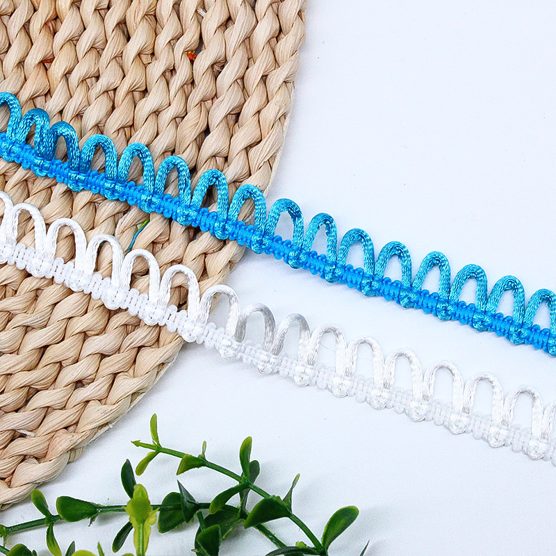 Color sin hebilla elástica, cinta de lazo, accesorios para sombreros desmontable, botones de encaje, accesorios para ojales de borde de ganchos de poliéster decorativos