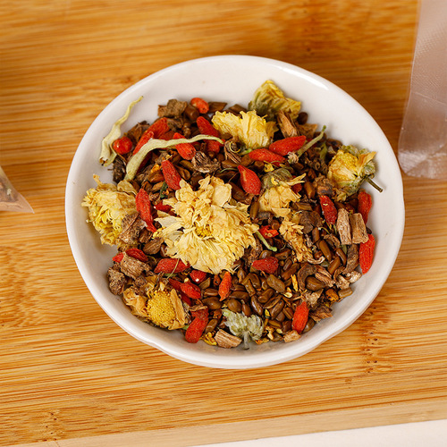 Yaozhiyuan chrysanthemum cassia seed tea triangular bag tea wolfberry burdock root honeysuckle herbal tea