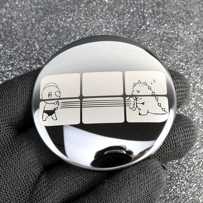 Hub cover, Cap Car Sticker Exterior Modification - ultraman-galaxy-creative-model-mirror-black-4-pieces
