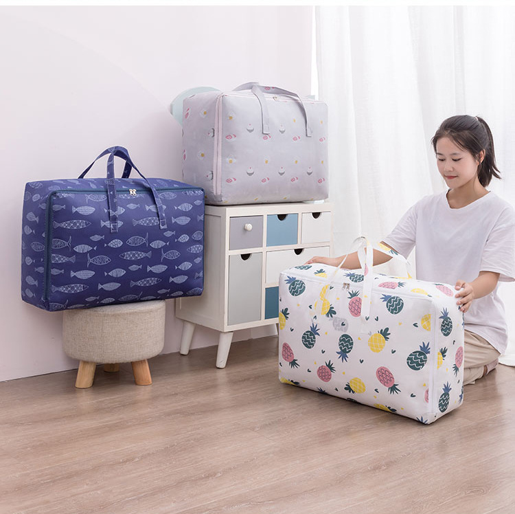 Home Seasonal Quilt Bag Cloakroom Cupboard Clothes Storage Bag Clothes Quilt Breathable Finishing Bagpicture6