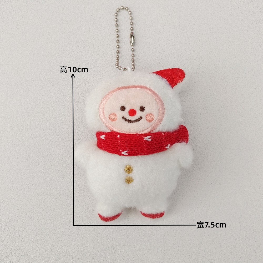 Muñeca de Navidad de peluche de dibujos animados muñeca Santa muñeca de nieve decoración navideña colgantes bolsos colgantes
