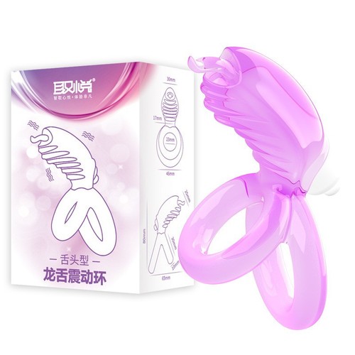 Please the dragon tongue to explore the flower vibrating semen locking ring physical delay ring penis ring couple resonator sex toys