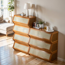 家用储物柜靠墙一体客厅出租屋整理收纳置物柜多层落地大容量超大