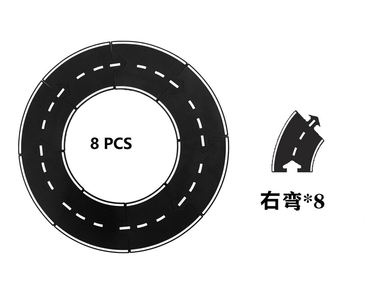 イン子供の車の高速道路スプライシングトラックパズルおもちゃ高速道路構築 PVC ソフトゴムおもちゃ|undefined